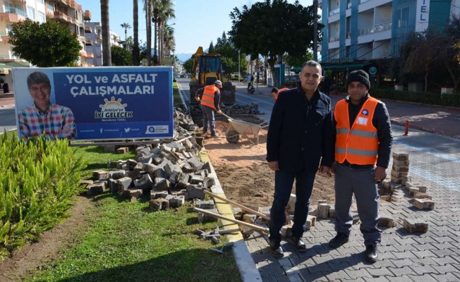 Atatürk ve Keykubat Caddeleri’nde bakım çalışmaları başladı