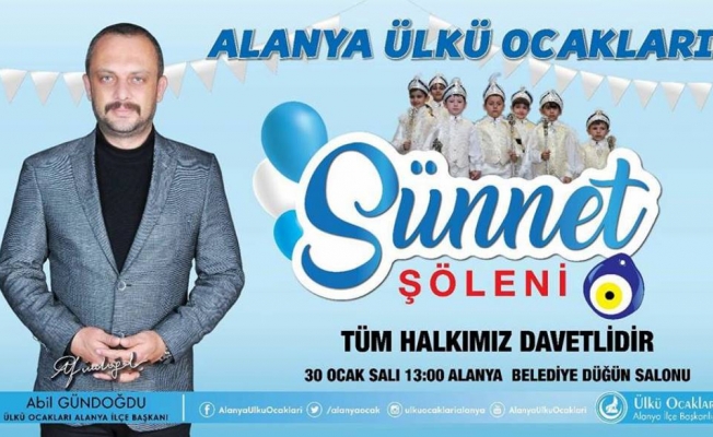 Ülkü Ocakları’ndan sünnet şöleni
