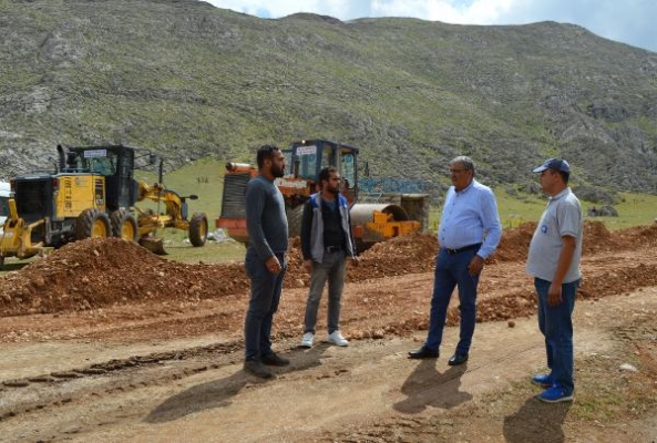 Söbüçimen yolunda bakım çalışması başladı