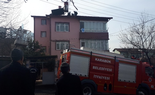 Baca yangını panik oluşturdu