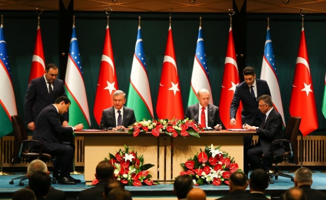 Erdoğan-Mirziyoyev ortak basın toplantısı