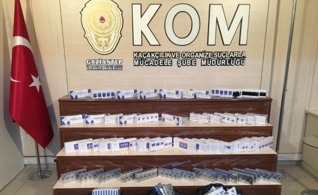 Gaziantep’te 2 bin paket kaçak sigara ele geçirildi