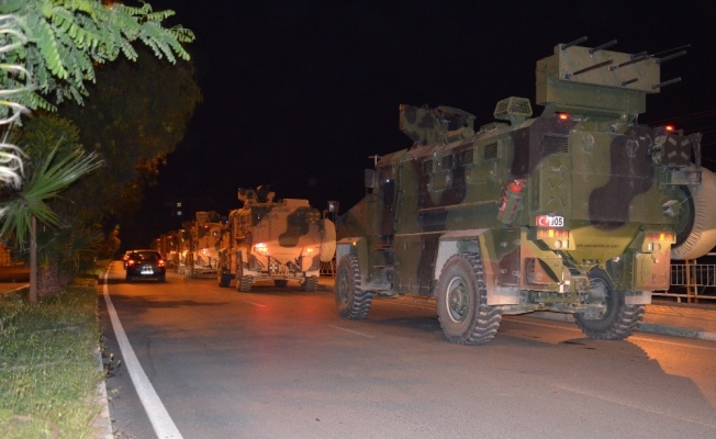 Suriye sınırına askeri araç ve komando takviyesi