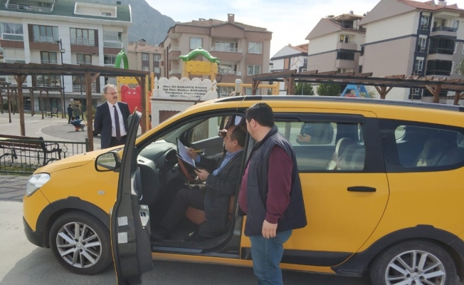 Amasya’da taksimetre denetimi