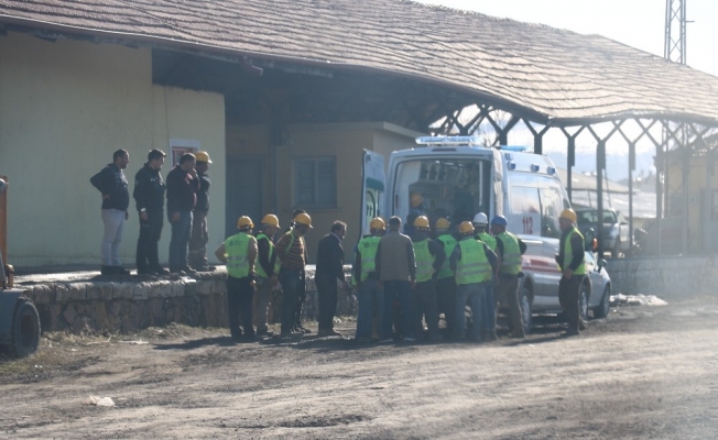 Devrilen vincin altında kalan işçi ağır yaralandı