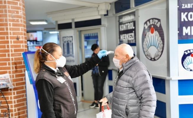 Didim Belediyesi’ne girişlerde ateş ölçüm uygulaması başlatıldı