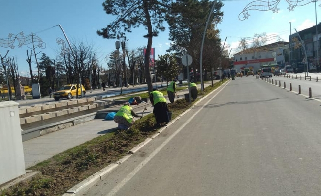 Düzce’de yeşillendirme çalışmaları sürüyor