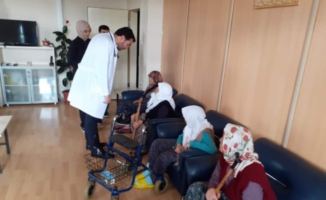 Huzurevi sakinleri sağlık taramasından geçti