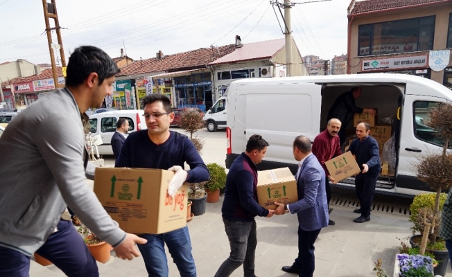 KATSO’dan ‘Evde kal’ çağrısında uyan ihtiyaç sahibi ailelere gıda yardımı