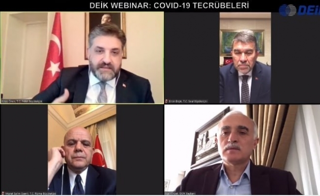 Koronavirüs mücadelesi veren 3 ülkenin Türk büyükelçilerinden online seminer