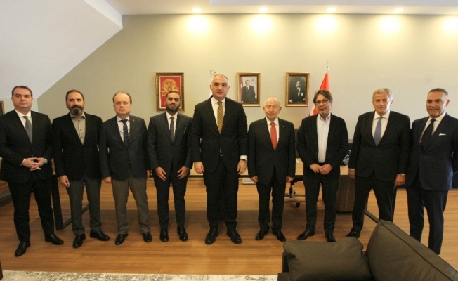 TFF’den Kültür ve Turizm Bakanı Mehmet Nuri Ersoy’a ziyaret