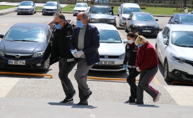 Bolu’da 1 kilo 782 gram metamfetaminle yakalanan çift adliyeye sevk edildi
