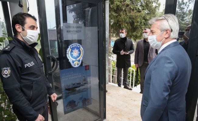 Erdem’den görev başındaki çalışanlara moral ziyareti