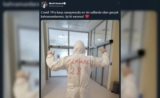 Milli futbolcu Merih Demiral’dan sağlık çalışanlarına destek