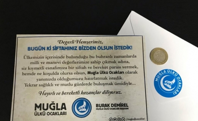 Muğla’da esnaf güne Ülkü Ocakları’nın siftahıyla başladı
