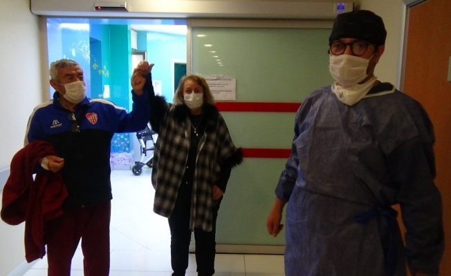 (Özel) Silivri’de yaşlı çift korona virüsü yendi