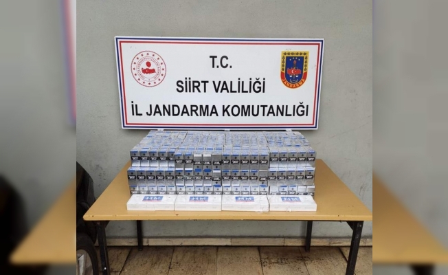 Siirt’te bin 480 paket kaçak sigara ele geçirildi