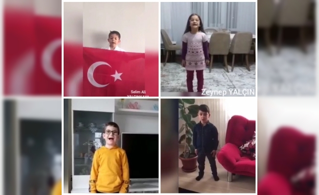 Tatvan’daki öğrencilerden “Evde Kal Türkiyem” mesajı