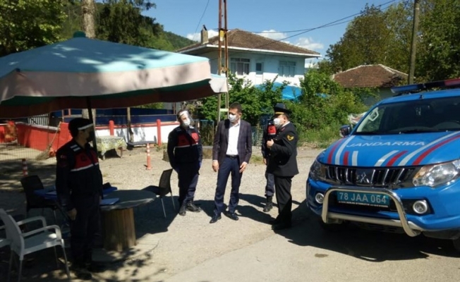 Kaymakam Ürkmezer kontrol noktalarını denetledi