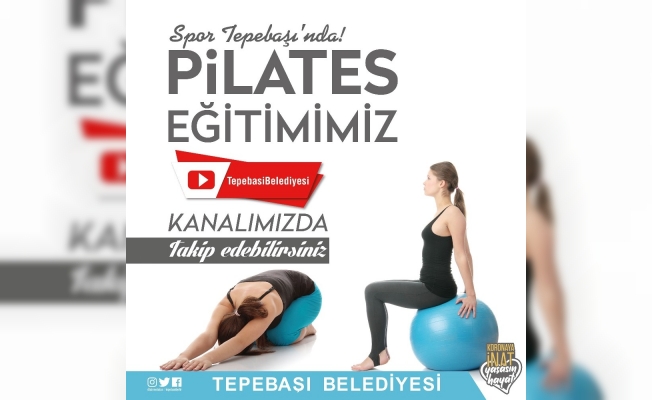 Online pilates eğitimleri sürüyor