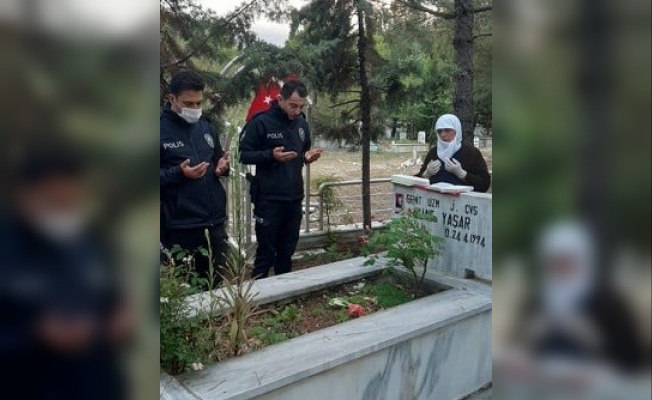 Polis, şehit annesinin isteğini yerine getirdi