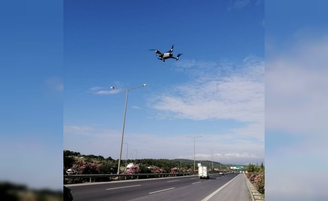 İzmir’de drone destekli motosiklet denetimi