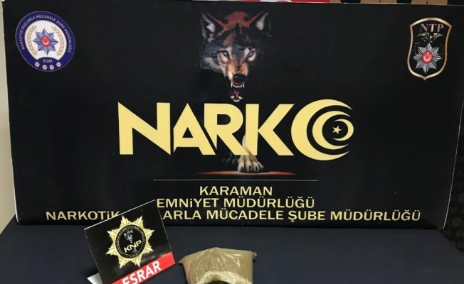 Karaman’da uyuşturucudan gözaltına alınan üç zanlıdan 2’si tutuklandı