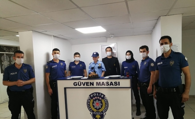 (Özel) Polis olmak isteyen Ömer’e doğum günü sürprizi
