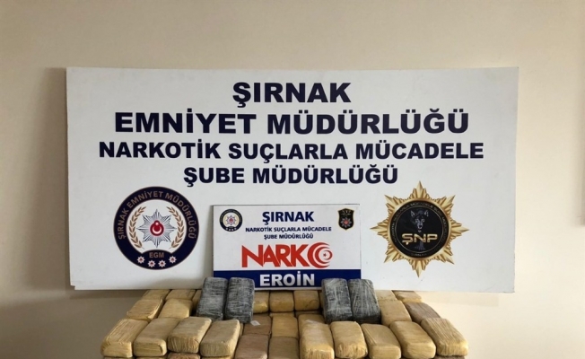 Şırnak’ta 83 kilo eroin maddesi ele geçirildi