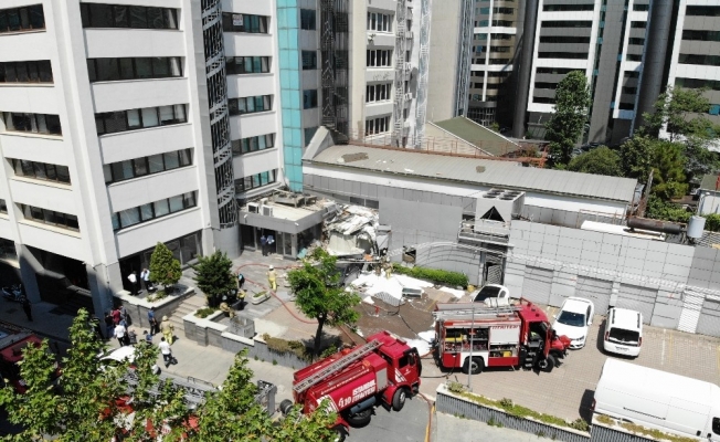 Şişli’de patlamanın yaşandığı alan havadan görüntülendi