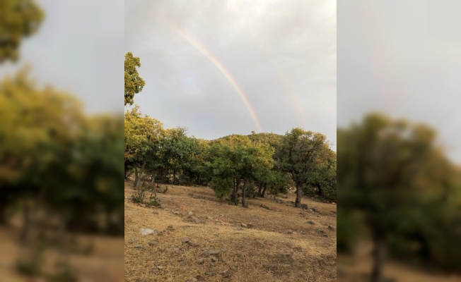 Konya’da çift gökkuşağı dikkat çekti