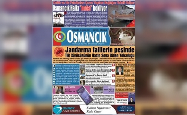 Osmancık Gazetesi kapandı