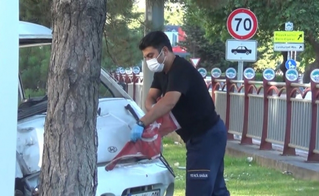 Sağlık çalışanının ’Türk bayrağı’ hassasiyeti