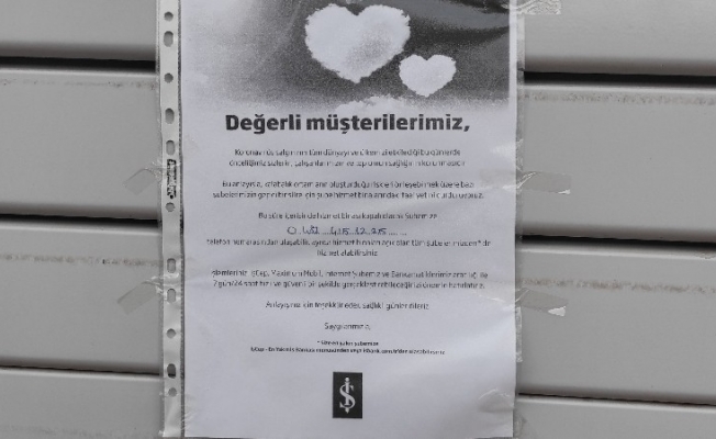 Türkiye İş Bankası Nusaybin Şubesi karantinaya alındı