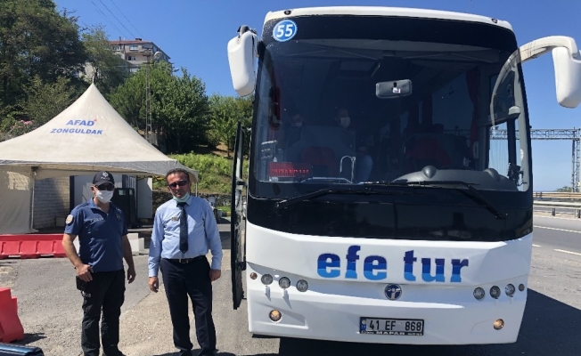 Zonguldak’ta bayram dönüşü öncesi giriş çıkışlar kontrol altına alındı