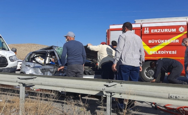 Aşkale’de trafik kazası: 3 yaralı