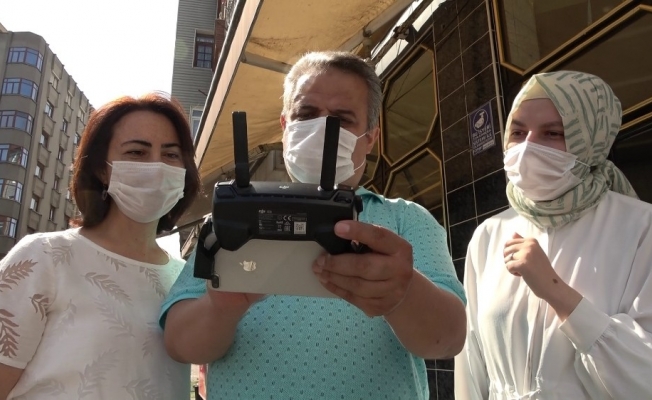 İlkadım’da bacalara ’drone’lu denetim