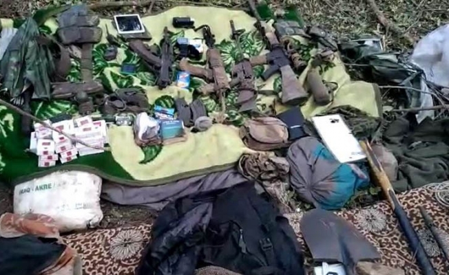 Irak kuzeyinde terör örgütü PKK’ya ait malzemeler ele geçirildi