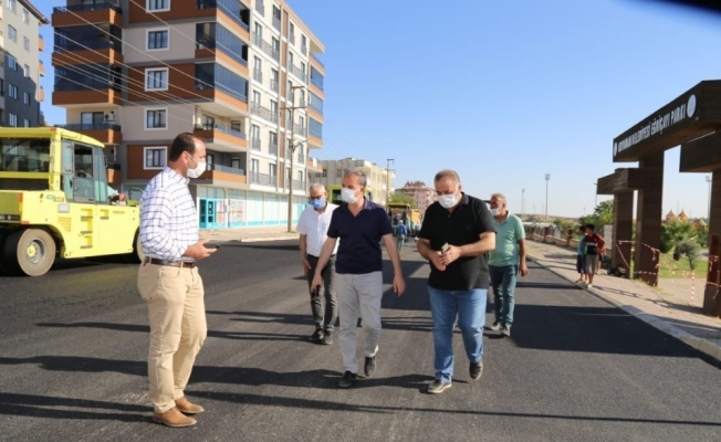 Karaali Caddesinde yenileme çalışması