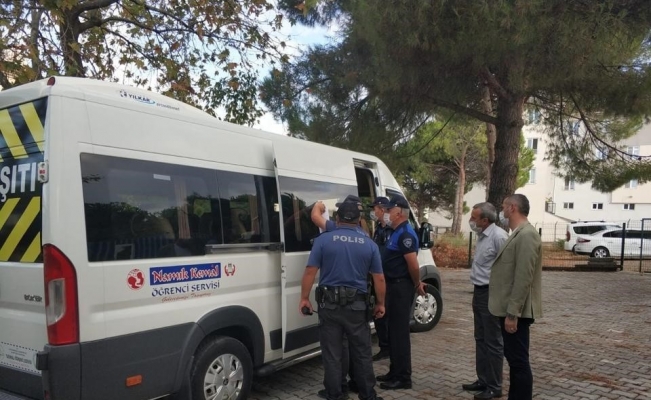 Okul servislerine salgın denetimi