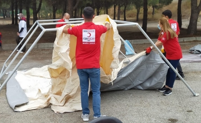 Türk Kızılay Manisa Şubesi Afet Timleri olası afetlere hazır