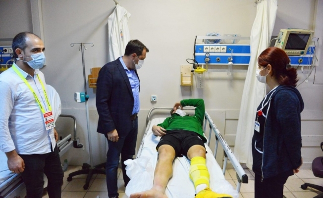 Başkan Yüksel, galibiyet sevincine ortak oldu