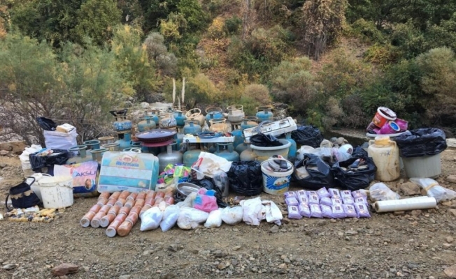 Bingöl’de 4 odalı sığınak ve EYP bulunarak imha edildi