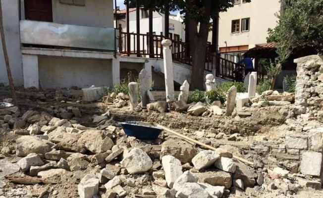 Kuşadası’ndaki Tarihi Hacı İbrahim Ağa Camisi’nde restorasyon başladı