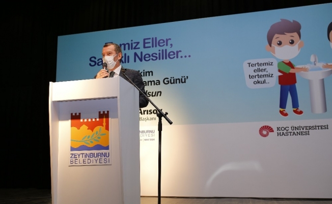 Miniklere doğru el yıkama tekniği öğretildi