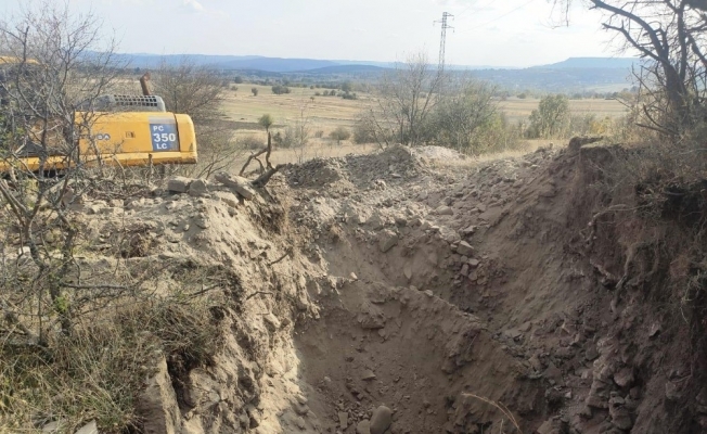 Sit alanındaki izinsiz kazıya suçüstü