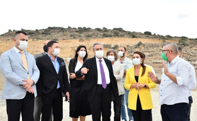 Vali Su, TÜİOSB arazisinde inceleme yaptı