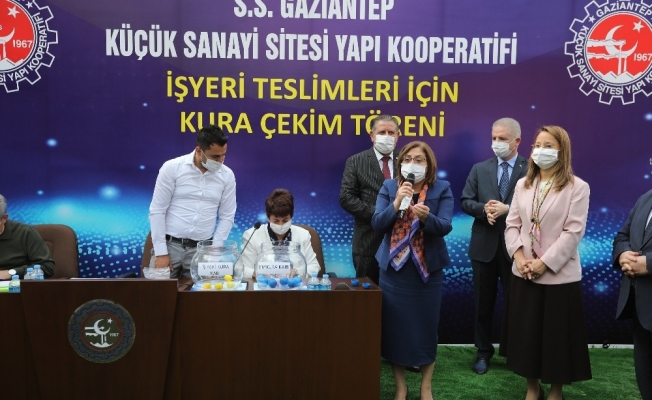 Yapımı tamamlanan 82 iş yeri için kuralar çekildi