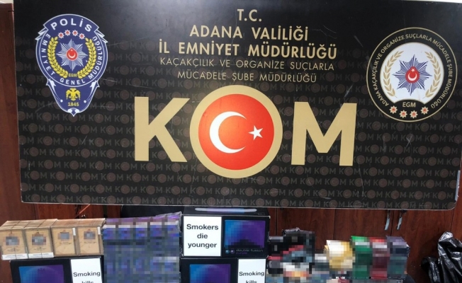 Adana’da kaçakçılık operasyonu