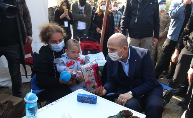 Bakan Soylu’dan Ayda’ya ziyaret